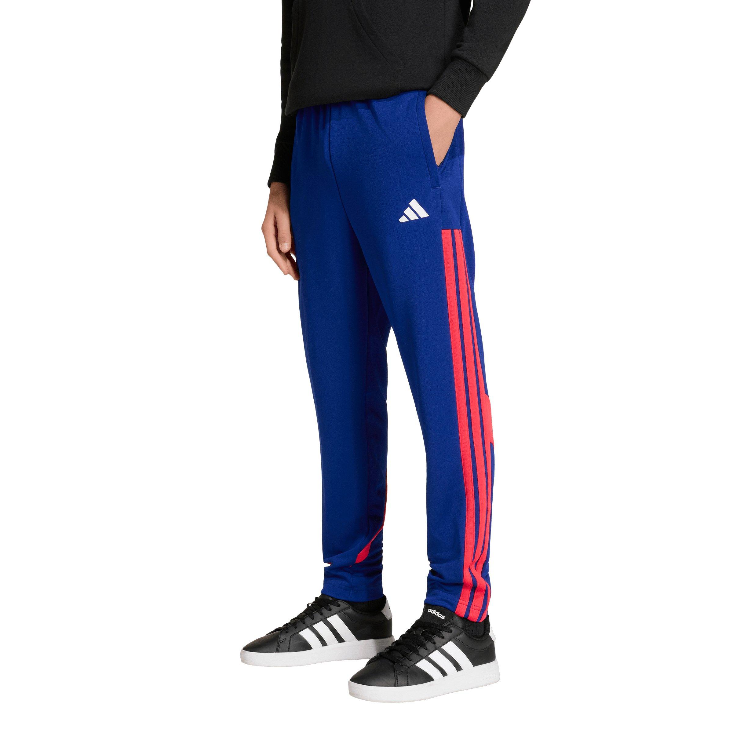 adidas Big Boys' House of Tiro Colors of Football High Waisted Wide Leg Pants - Blue/Red - BLUE/RED
